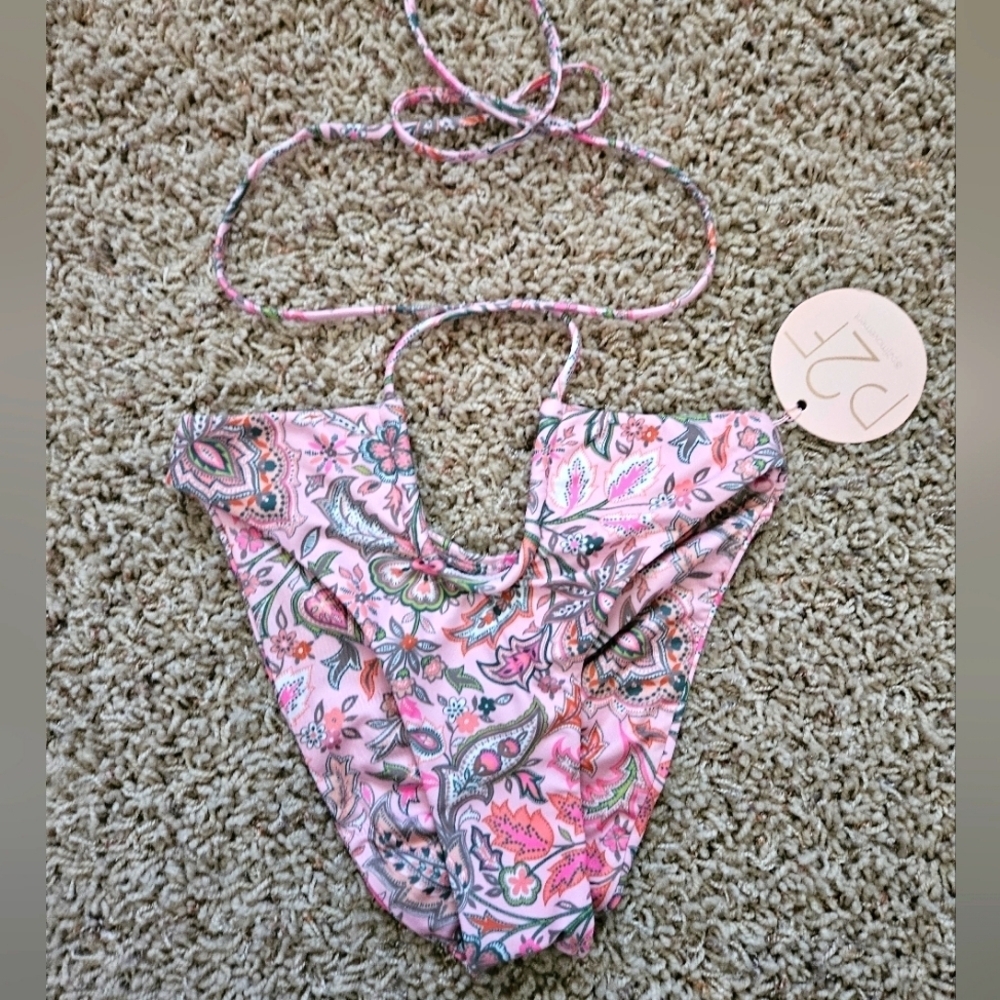 NWT Power 2 the Flower Bikini Bottoms Boho Pink - xs - Picture 2 of 10